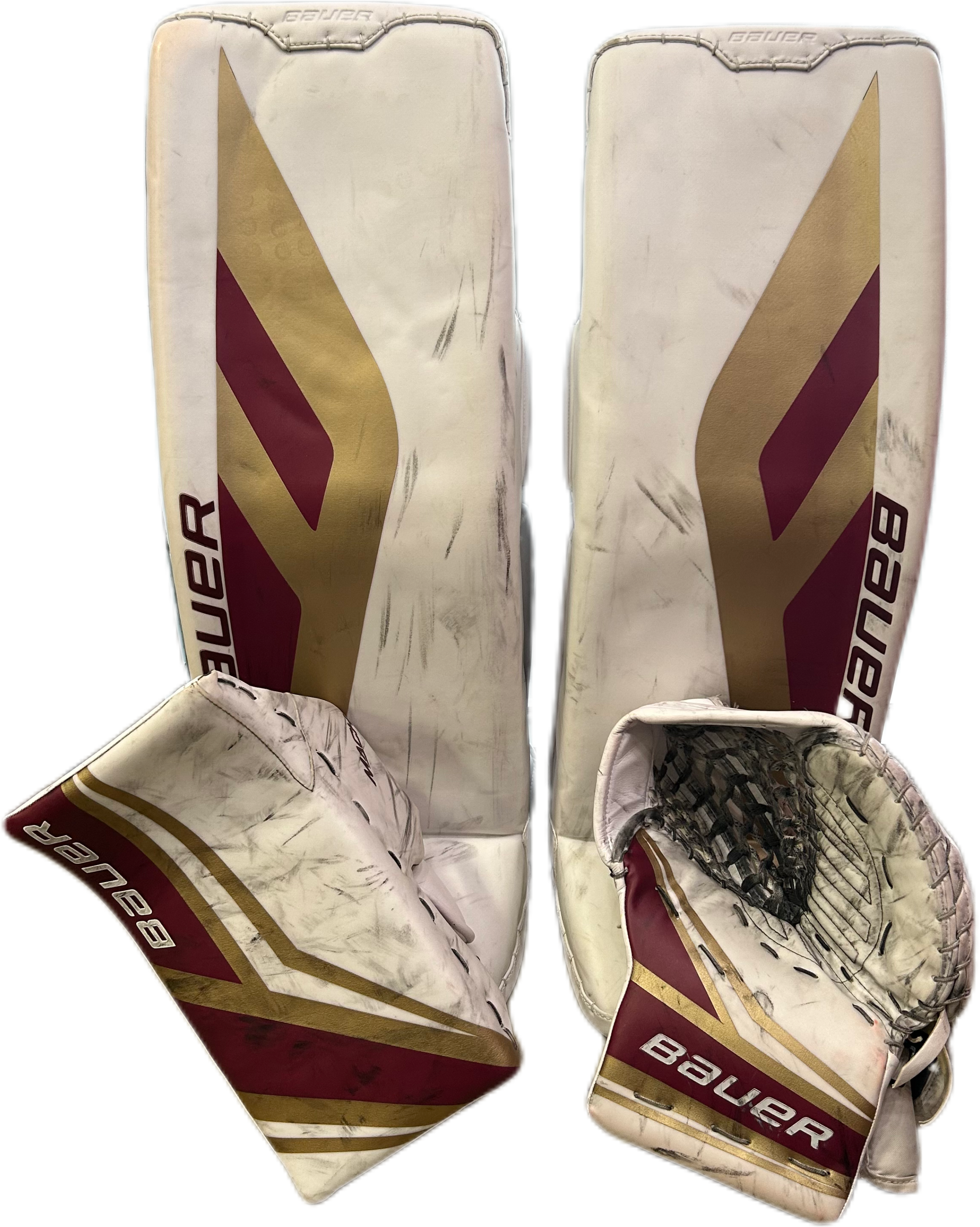 Bauer Supreme Mach - Ensemble complet Pro Stock d'occasion (blanc/marron/or)
